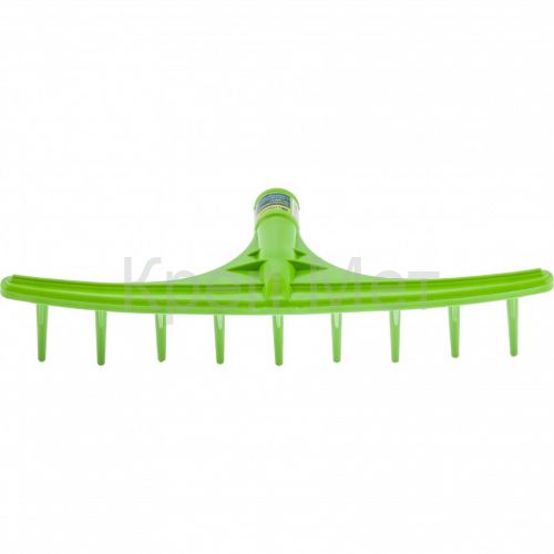 Грабли пластиковые, 475 мм, 9 круглых зубьев, сенные, без черенка, Сибртех