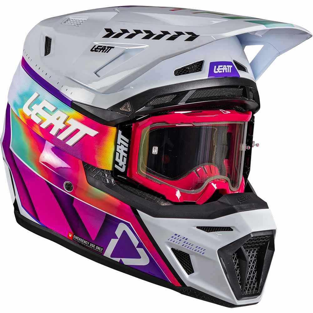 Leatt Kit Moto 8.5 V26 Pinata Teal (2026) шлем + очки Leatt Velocity 5.5