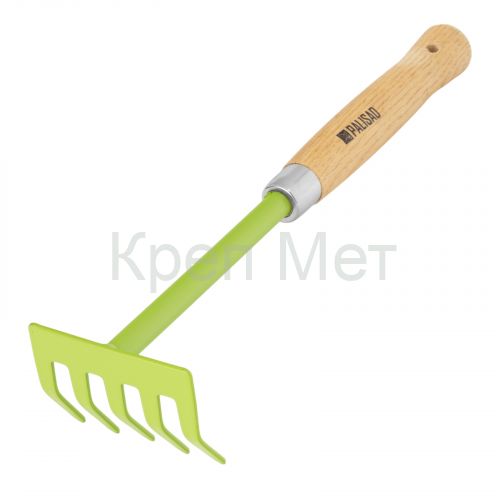Грабли 5 - зубые, 90 х 330 мм, стальные, деревянная рукоятка, Classic, Palisad