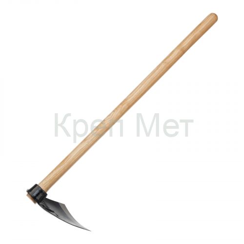 Кетмень, 175 х 265 х 900 мм, цельнокованый, деревянный лакированный черенок, Сибртех