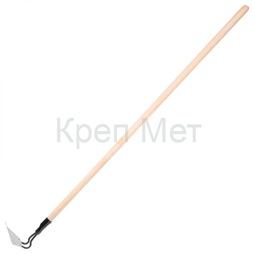 Мотыга, нержавеющая сталь, 150 х 90 х 1300 мм, деревянный черенок, Сибртех