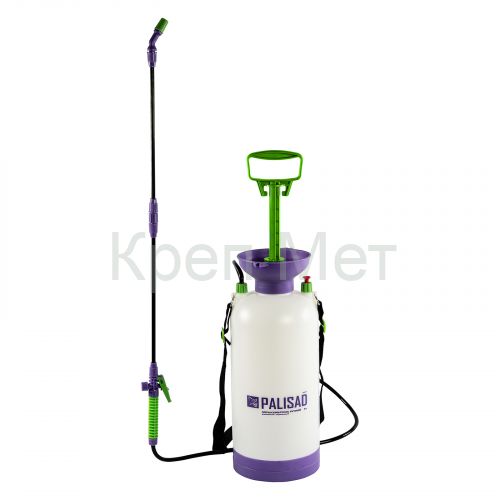 Опрыскиватель ручной усиленный с горловиной 7 л, с насосом, шлангом и разбрызгивателем Palisad