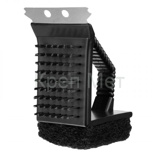 Щетка для чистки гриля 3 в 1 (щетка, скребок, губка) Camping Palisad