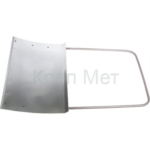 Движок для уборки снега алюминиевый, 755 х 505 х 1240 мм, стальная рукоятка, Сибртех