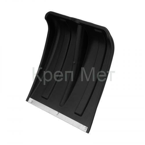 Лопата для уборки снега пластиковая, оцинкованная планка, 350х350 мм, без черенка, Сибртех