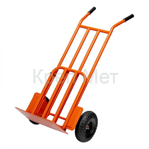 Тележка ручная 2-х колесная, усиленная, г/п 250кг, откидная платформа 530х400мм Сибртех