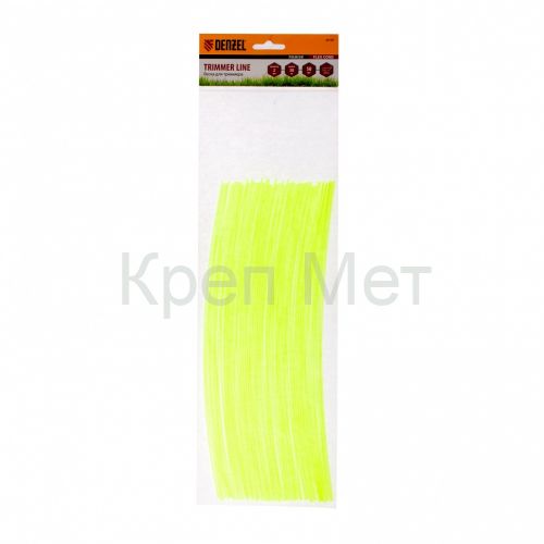 Леска для триммера, круглая нарезанная 2 мм х 30 см, 50 шт Flex cord Denzel