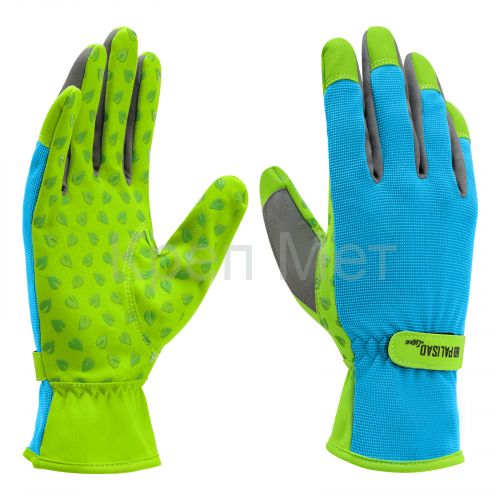 Перчатки садовые на липучке, силиконовое нанесение, размер 8, Luxe Palisad