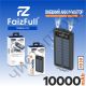 Моб. заряд. устрой. FaizFull FL54 black 2,4A 10,000mAh (солнечный) Power Bank