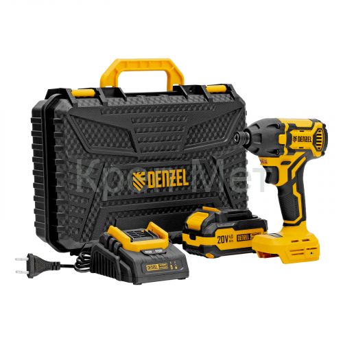 Винтоверт ударный аккумуляторный бесщет. CIDH-BL-20-270, Li-Ion, 20 В// Denzel