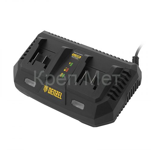 Устройство зарядное для аккумуляторов IBC-18-3.0-2, Li-Ion, 18В, 3.0 А, для двух батарей Denzel