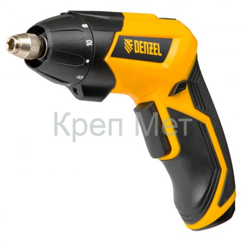 Отвертка аккумуляторная CSL-3.6-01, Li-Ion, 3.6 В, 1.3 А*ч, 200 об/мин, с аксессуарами Denzel