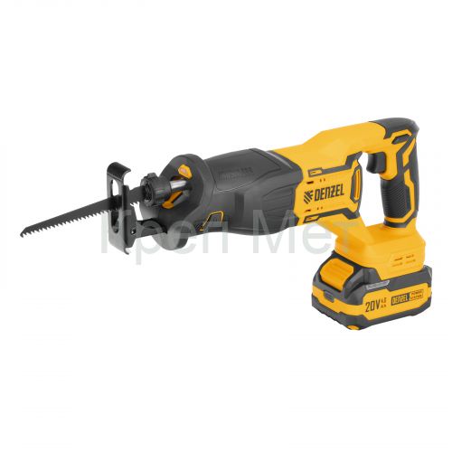 Пила сабельная аккумуляторная бесщет. RS-250, Li-Ion, 20 В Denzel