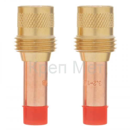 Держатель цанги с газовой линзой для электрода 2,4 мм, 2 шт Denzel