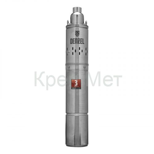 Скважинный насос DWS-4-100, винтовой, диаметр 4", 800 Вт, 1700 л/ч, напор 100 м Denzel