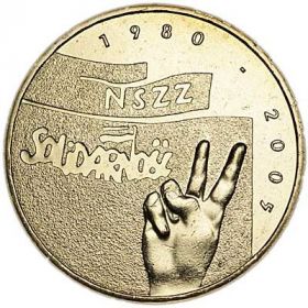25 лет  профсоюзу «Солидарность» 2  злотых Польша 2005