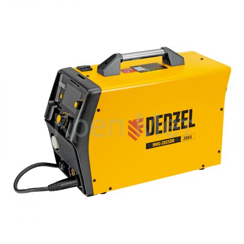 Аппарат инвертор. полуавтомат. cварки IMIG-205SDR, 200 А, ПВ 60%, катушка 5 кг Denzel