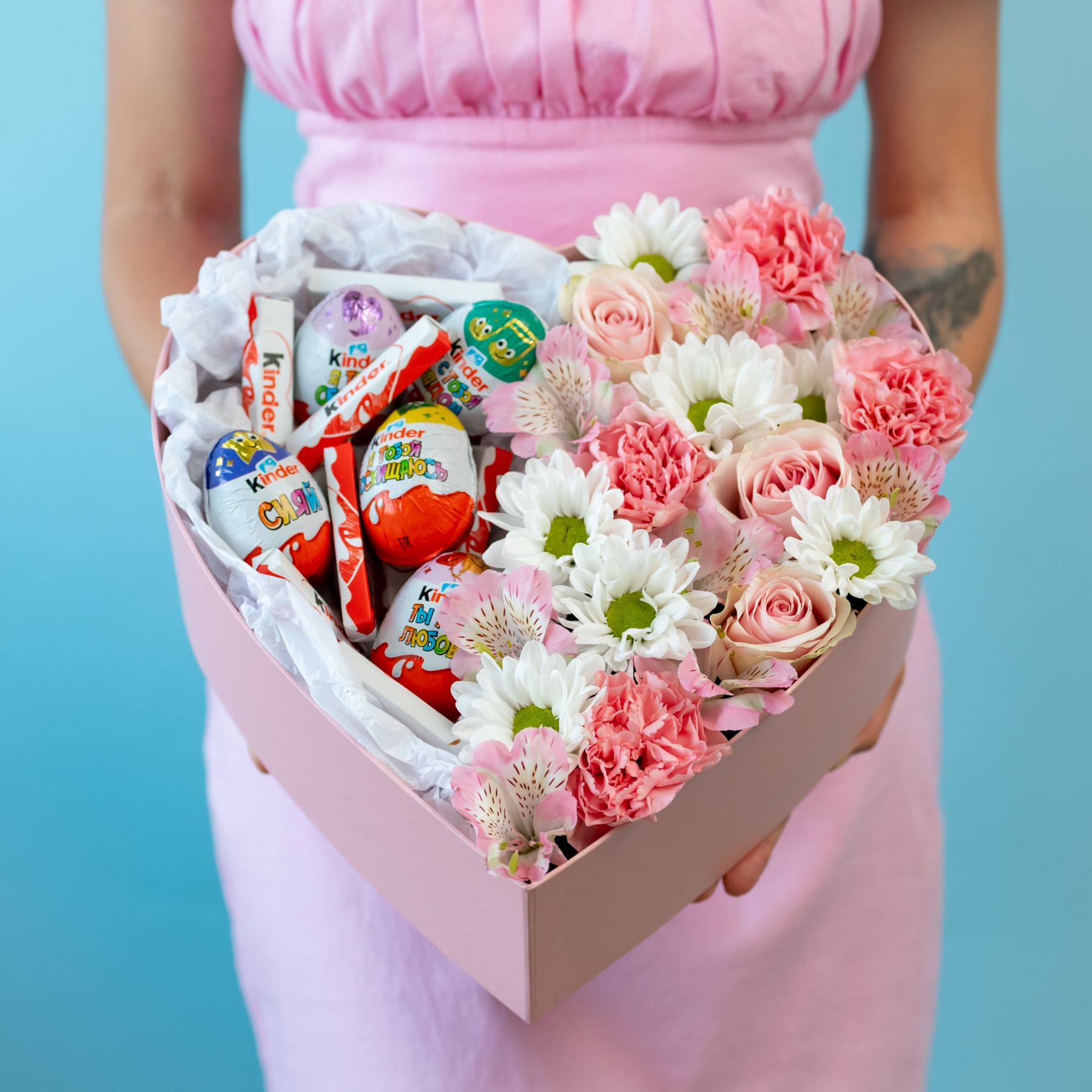 Сердце M с киндерами Сердце M с киндерами