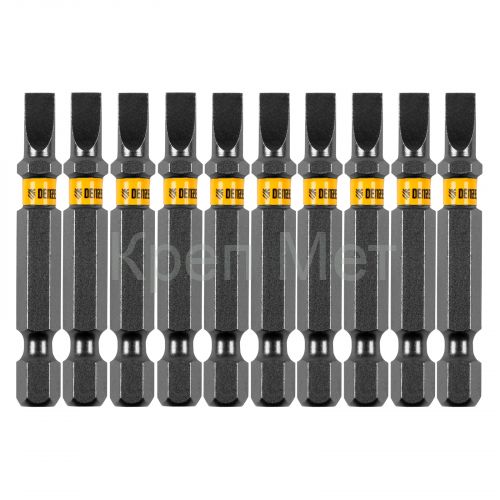 Бита SL5,0х50, сталь S2, шестигранный профиль, 10 шт. Е 6,3 Denzel
