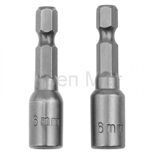 Биты с торцевыми головками 6 мм, 45 мм, 2 шт. Matrix