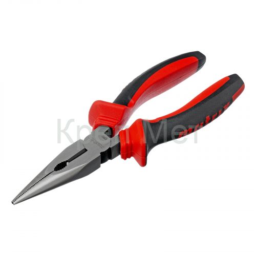 Длинногубцы прямые, 160 мм, хром-ванадий, двухкомпонентные рукоятки Matrix