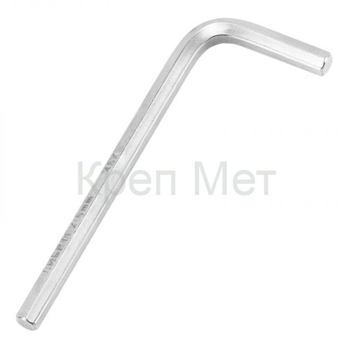 Ключ имбусовый HEX, 5 мм, 45x, закаленный, никель Сибртех