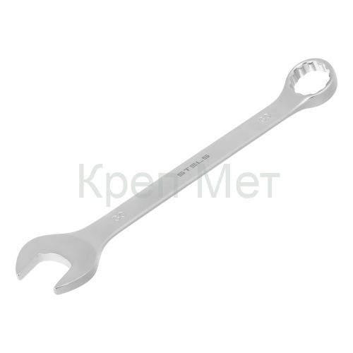 Ключ комбинированный, 30 мм, CrV, матовый хром Stels