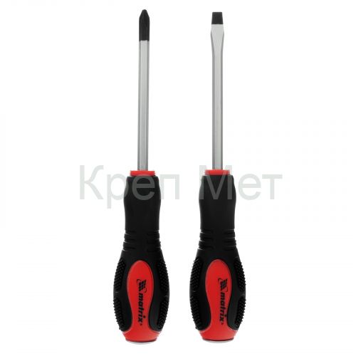 Набор ударных отверток 2 шт, PH2 х 100, SL6 х 100 CrV Matrix