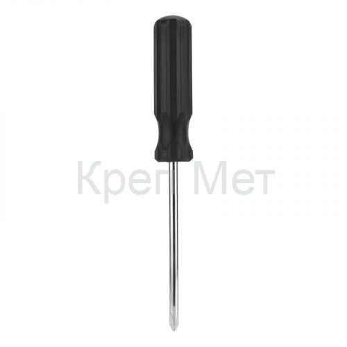 Отвертка PH2 х 100 мм, углеродистая сталь, черная пластиковая рукоятка Sparta