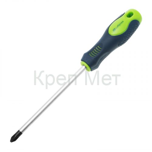 Отвертка, PH3 х 150 мм, CrV, двухкомпонентная рукоятка Сибртех