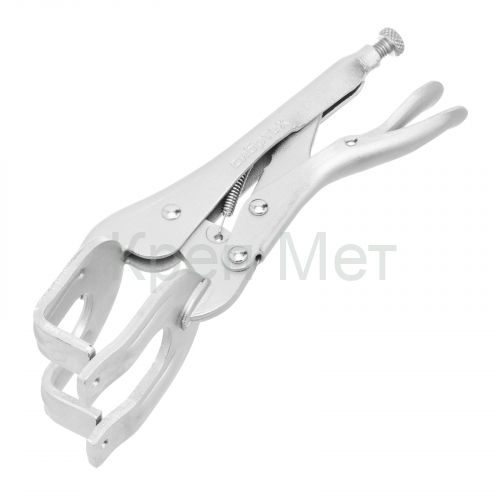 Зажим ручной, двойной, точечная фиксация, 225 мм Сибртех