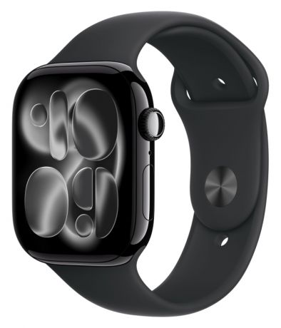 Apple Watch Series 11 Jet Black Aluminium Black Sport Band
