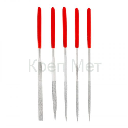 Набор надфилей алмазных, 140 х 50 х 3 мм, 5 шт Matrix