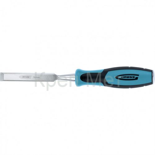 Долото-стамеска Piranha, 16 мм, двухкомпонентная эргономичная рукоятка Gross