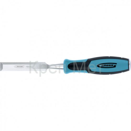 Долото-стамеска Piranha, 19 мм, двухкомпонентная эргономичная рукоятка Gross