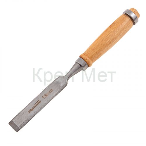 Долото-стамеска 18 мм, деревянная рукоятка Sparta