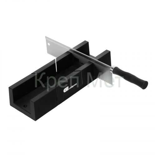 Стусло пластиковое 300х60 мм, пила 250 мм Сибртех