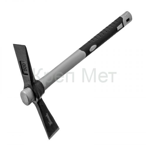 Кирка MINI, двухплоскостная, 500 г, фибергласовая обрезиненная рукоятка 385 мм Matrix