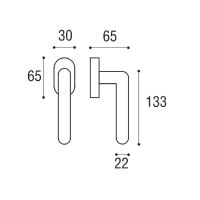 Оконная ручка Sicma Millennium схема
