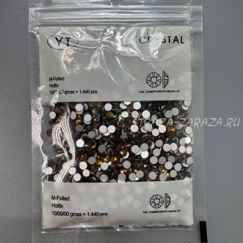 Стразы Холодной Фиксации Smoked_Topaz SS16