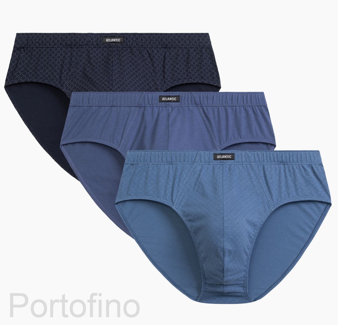 3MP-192 Трусы классика мужские Small Check Atlantic - набор 3 штуки