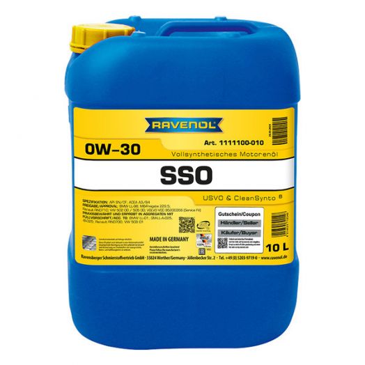 Ravenol SSO 0W-30, 10л