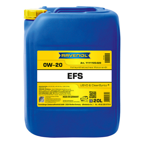 Ravenol EFS 0W-20, 20л