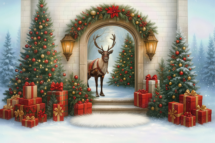 Фон стена "New year wall №55"