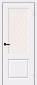 Межкомнатная Дверь Винил Bravo Скинни-13 White Pro / White Сrystal / Браво