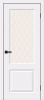Межкомнатная Дверь Винил Bravo Скинни-13 White Pro / White Сrystal / Браво