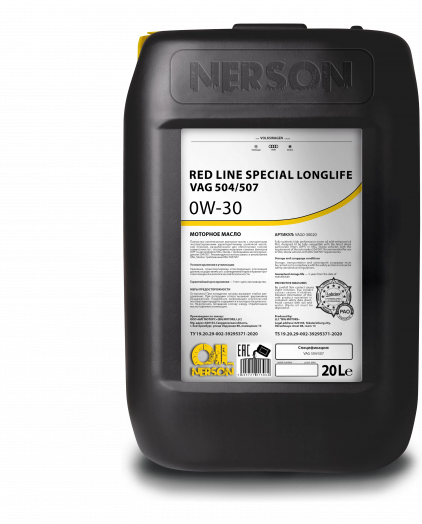 Nerson Oil Red Line Special LongLife VAG 504/507 0W-30, 20л