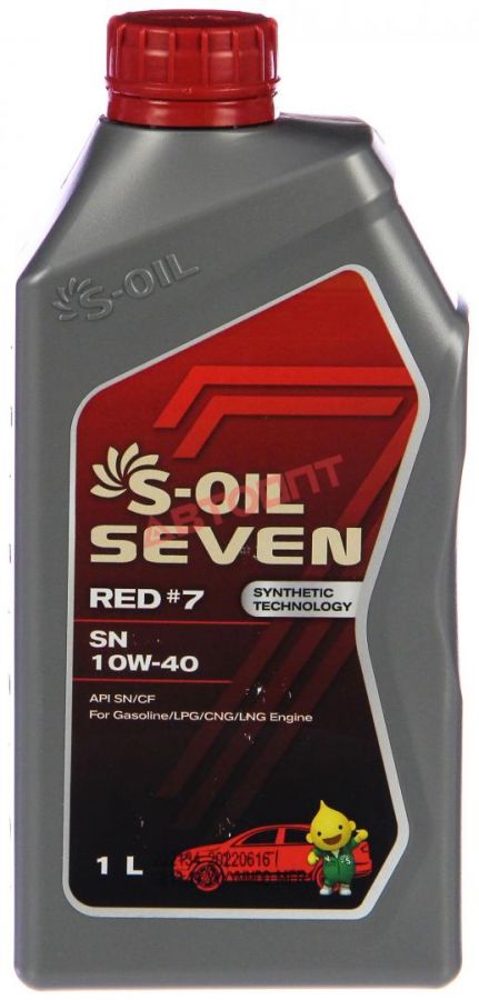 S-OIL 7 RED #7 SN 10W-40, 1л