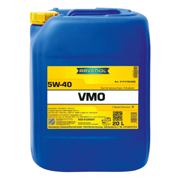 Ravenol VMO 5W-40, 20л