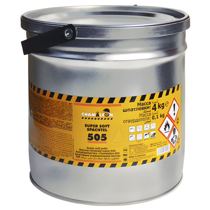 Chamaeleon Шпатлевка универсальная мягкая (вкл.отвердитель), объем 4,1кг.